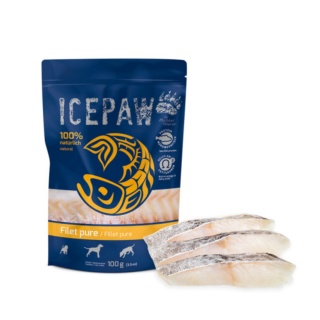 ICEPAW karma mokra - filet z dorsza dla psów (100g)
