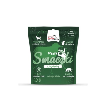 SYTA MICHA MINI SMACZKI DLA PSA Z JAGNIĘCINY 60G