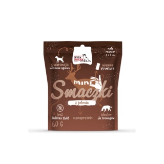SYTA MICHA MINI SMACZKI DLA PSA Z JELENIA 60G