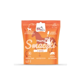 SYTA MICHA MINI SMACZKI DLA PSA Z KONINY 60G