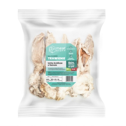 Meat Stuff - Ucho królika z futrem dla psa 250g
