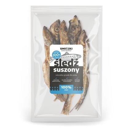 UNISZKI Śledzie suszone dla psa 50g