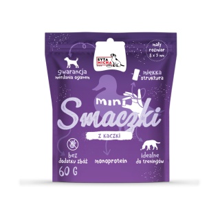 SYTA MICHA MINI SMACZKI DLA PSA Z KACZKI 60G