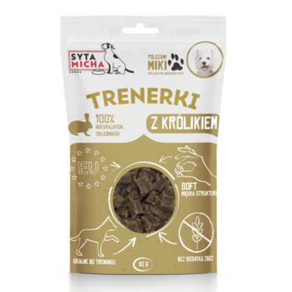 Syta Micha TRENERKI z królikiem dla psa 80g