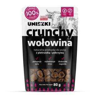 UNISZKI CRUNCHY WOŁOWINA - PIETRUSZKA POKRZYWA 80G