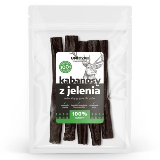 UNISZKI Kabanosy z jelenia dla psa 100g