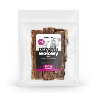 UNISZKI - Suszony Przełyk wołowy płaski dla psa 100g