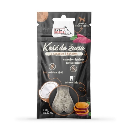 Syta Micha Kość do żucia dla psa Kokos z batatem 12cm