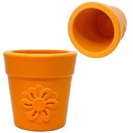 SodaPup Flower Pot Orange - doniczka na jedzenie dla psa