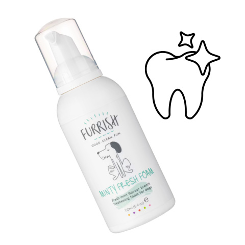 Furrish Minty Fresh Foam 150ml - miętowy preparat do czyszczenia zębów i dziąseł dla psa, odświeża oddech pieskobox Furrish Minty Fresh Foam 150ml - miętowy preparat do czyszczenia zębów i dziąseł dla psa, odświeża oddech pieskobox