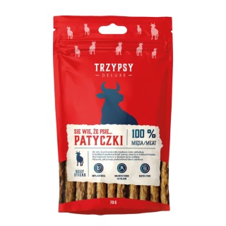 TRZYPSY - PATYCZKI WOŁOWINA dla psa 70g