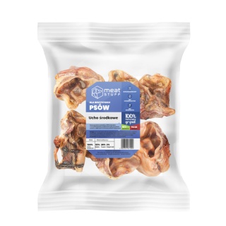 Meat Stuff - Ucho środkowe wieprzowe dla psa 100g