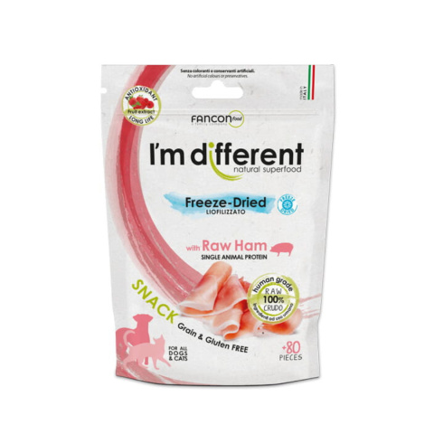 I'M DIFFERENT SZYNKA WIEPRZOWA LIOFILIZOWANE PRZYSMAKI DLA PSA 40G