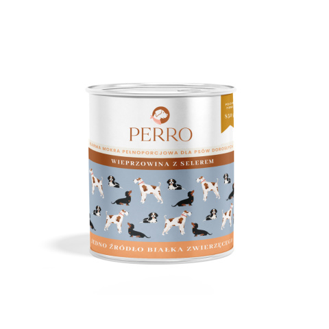 PERRO - Karma mokra Wieprzowina z selerem 850g