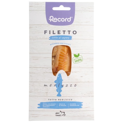 Record - filet z dorsza dla psa gotowany na parze - 25g