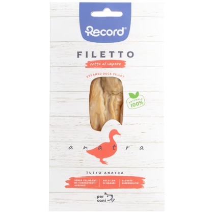 Record - filet z kaczki dla psa gotowany na parze - 25g