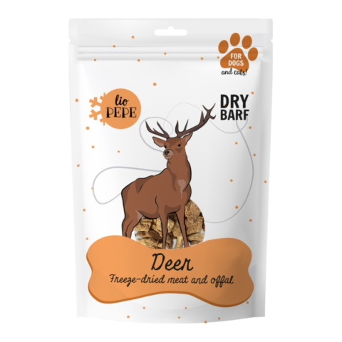 Przysmak Lio PEPE Deer (mięso jelenia) 60g dla psa Przysmak Lio PEPE Deer (mięso jelenia) 60g dla psa