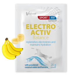 VETFOOD Electroactiv Balance - elektrolity o smaku bananowym dla psów 20g