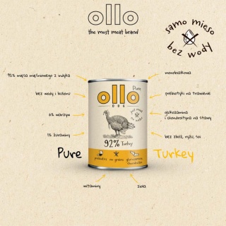 Ollo - karma mokra dla psa z indykiem 400g