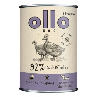 Ollo - karma mokra dla psa z Kaczką i Indykiem 400g