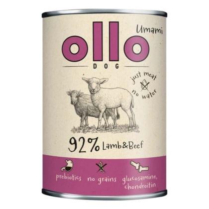 Ollo - karma mokra dla psa z jagnięciną i wołowiną 400g