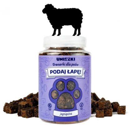 UNISZKI - Trenerki z jagnięciną dla psa w słoiczku 150g