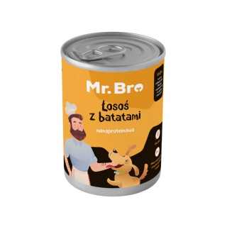 Mr. Bro - Łosoś z Batatami Karma mokra dla psa 400g