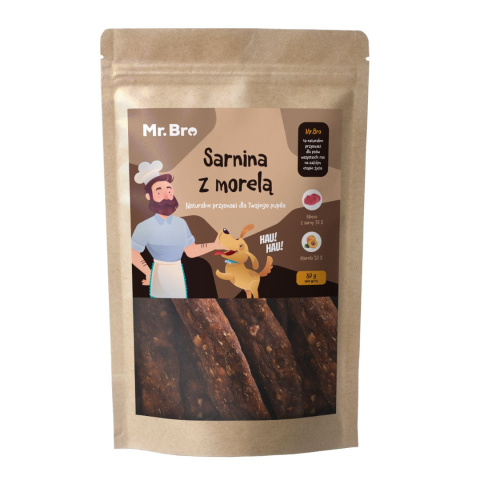 Mr. Bro - Paseczki Sarnina z Morelą 80g Mr. Bro - Paseczki Sarnina z Morelą 80g