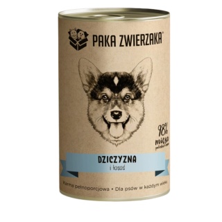Paka Zwierzaka karma mokra Dziczyzna i łosoś 400g