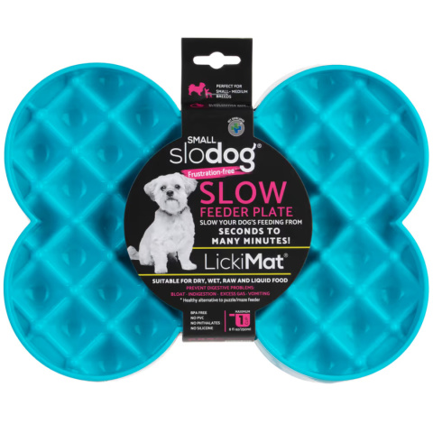 LickiMat Slodog Small - miska spowalniająca jedzenie, tacka do lizania dla psa, mała - Turkusowa LickiMat Slodog Small - miska spowalniająca jedzenie, tacka do lizania dla psa, mała - Turkusowa