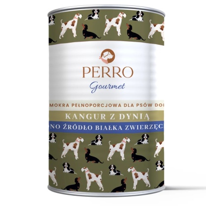 PERRO - Karma mokra Kangur z dynią dla psa 400g