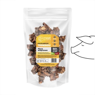 Meat Stuff - Płuca wieprzowe kostka dla psa 100g