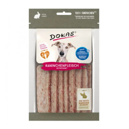 DOKAS - miekkie paski dla psa królik 70g