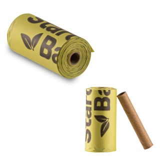 StarchBag - BIO woreczki na odchody 1 rolka - Zielone