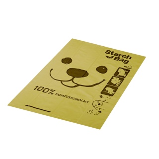 StarchBag - BIO woreczki na odchody 1 rolka - Zielone