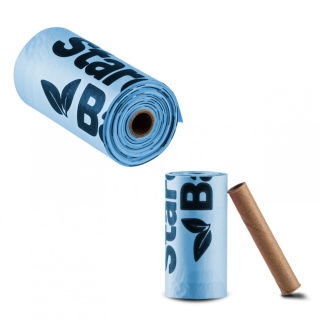 StarchBag - BIO woreczki na odchody 1 rolka - Niebieskie