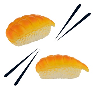 Zabawka dla psa Sushi z krewetką 8 cm