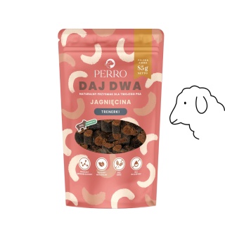 Perro - DAJ DWA Jagnięcina - Trenerki dla psa 85g