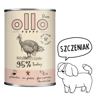 Ollo – karma mokra dla szczeniąt z indykiem 400g