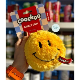 COOCKOO SMILE piszcząca piłka dla psa 12 cm – zabawka z miękkimi kolcami i motywem uśmiechu | PieskoBox