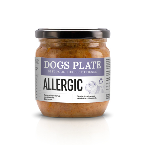 Dogs Plate Vet Allergic - mokra karma dla psów z alergią pokarmową180g