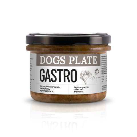 Dogs Plate Vet Gastro z sarny 180g- mokra karma specjalistyczna dla psów z chorobami układu pokarmowego pieskobox Dogs Plate Vet Gastro z sarny 180g- mokra karma specjalistyczna dla psów z chorobami układu pokarmowego pieskobox