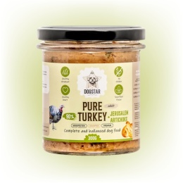 Dogstar - Gotowana karma z INDYKIEM dla psa 300g