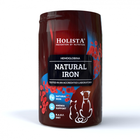 HOLISTA Natural Iron - hemoglobina wieprzowa dla psów 180g HOLISTA Natural Iron - hemoglobina wieprzowa dla psów 180g