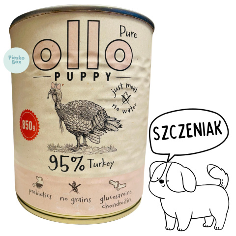 Ollo – karma mokra dla szczeniąt z indykiem 850g Ollo – karma mokra dla szczeniąt z indykiem 850g