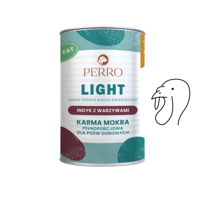 Perro - Karma mokra Light Indyk z warzywami 400g