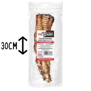 Psie Smaki - Suszona Tchawica Wołowa dla psa 30cm - 1szt.