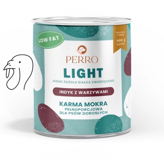 Perro - Karma mokra Light Indyk z warzywami 800g