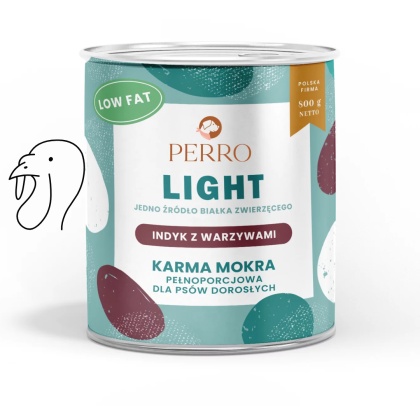 Perro - Karma mokra Light Indyk z warzywami 800g