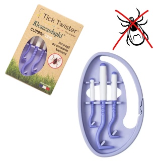 Tick Twister Clip - Kleszczołapki w pudełeczku 3szt (Fioletowe)
